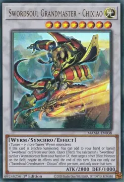 MAMA-EN038 Swordsoul Grandmaster - Chixiao Ultra Rare 1st Edition NM YuGiOh TCG - Image 1