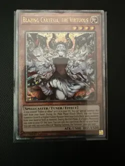 Blazing Cartesia, the Virtuous RA04-EN041 (Quarter Century Secret Rare) Yugioh - Image 3