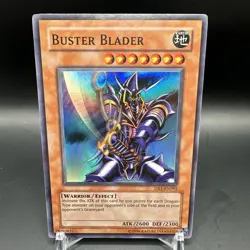Yugioh- 1X Buster Blader - Super Rare - Unlimited - DB1-EN095 - Light Play - Image 1