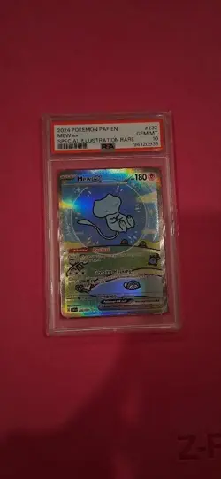 Pokemon Mew ex SV: Paldean Fates Special Illustration Rare Holo 232/091 PSA 10 - Image 1