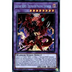 BODE-EN039 Destiny HERO Destroyer Phoenix Enforcer Secret Rare 1st Ed YuGiOh - Image 1