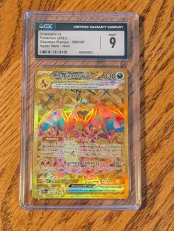 Pokemon TCG Charizard EX 2023 Obsidian Flames Holo Hyper Rare Card 228/197 SV03 - Image 2