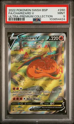 Charizard V 2022 Pokemon Black Star Promo PSA 9 #260 - Image 1