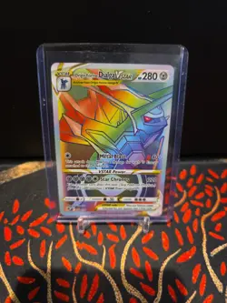 Pokemon Origin Forme Dialga VSTAR 198/189 Astral Radiance Rainbow Secret Rare - Image 1