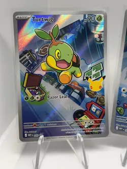 First Partner illustration Set Full Art Holo Piplup Turtwig Chimchar Pokemon NM - Image 2