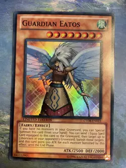 Yugioh, Guardian Eatos, CT08-EN013, Super Rare, Limited Edition, NM Condition - Image 1