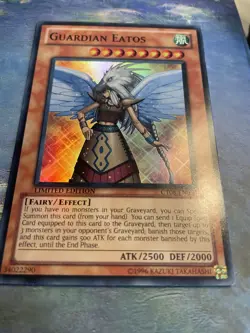 Yugioh, Guardian Eatos, CT08-EN013, Super Rare, Limited Edition, NM Condition - Image 2