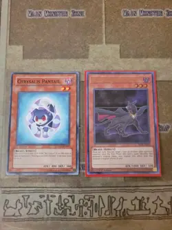 YUGIOH NEO-SPACIAN DARK PANTHER BLRR ULTRA + CHRYSALIS PANTAIL TAEV COMMON NM - Image 1