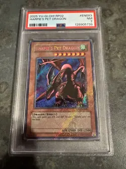 Harpie's Pet Dragon RP02-EN093 Retro Pack 2 Unlimited|Unlimited Edition Psa 7 - Image 1