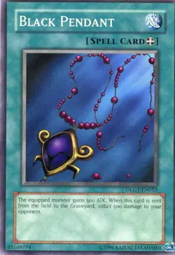 Black Pendant - DLG1-EN053 - Common - Unlimited Edition - Heavily Played - Dark - Image 1