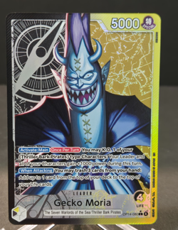 GECKO MORIA 2026 ONE PIECE THE AZURE SEA'S 7 ALT ART LEADER OP14-080 Q1048 - Image 1