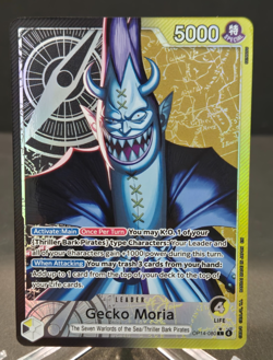 GECKO MORIA 2026 ONE PIECE THE AZURE SEA'S 7 ALT ART LEADER OP14-080 Q1048 - Image 3