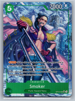 One Piece TCG Smoker (030) (Parallel) OP10-030 Royal Blood Foil NM - Image 1