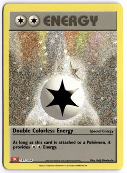 Double Colorless Energy (CLC) 032/034 Holo Pokemon Trading Card Game Classic LP - Image 1