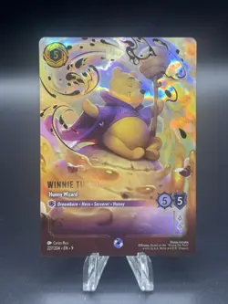 Disney Lorcana Fabled Winnie the Pooh Hunny Wizard Enchanted Card 227/204 - Image 1