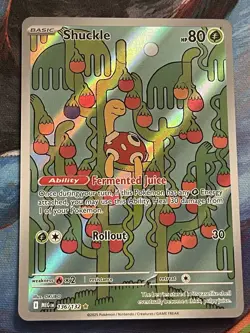 Shuckle 136/132 Illustration Rare Mega Evolution Pokemon Card - Image 1