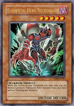 Yugioh! LP Elemental Hero Necroshade - YSDJ-EN000 - Ultra Rare - 1st Edition Lig - Image 1