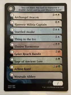 MTG Shadows over Innistrad Checklist Card 2 CH2/297 LP - Image 1