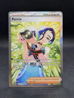 Pokemon TCG Trainer Perrin SIR Card Twilight Masquerade 220/167 NM - Image 1