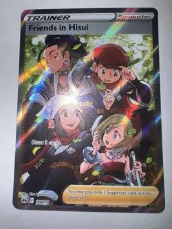 Friends in Hisui (Full Art) 148/159 - Crown Zenith Trainer Holo Card (NM/NM+) - Image 1
