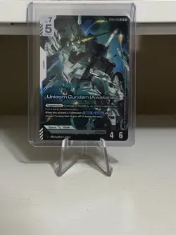 Gundam Card Game Phantom Aria Unicorn Gundam Awakened GD04-066 Legend Rare LR NM - Image 1