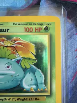 1999 Pokemon Base Set Venusaur Holo Card 15/102 - Image 3