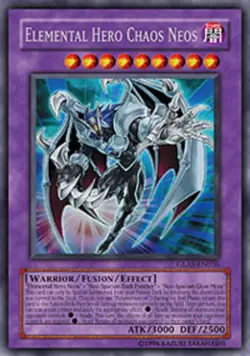 Yugioh! LP Elemental Hero Chaos Neos - GLAS-EN036 - Secret Rare - 1st Edition Li - Image 1