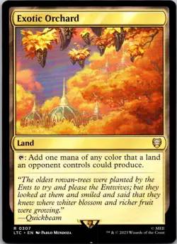 Magic the Gathering Exotic Orchard The Lord of the Rings Commander MTG Free Ship - Image 1