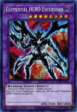 Yugioh! LP Elemental HERO Escuridao - BLAR-EN056 - Secret Rare - 1st Edition Lig - Image 1