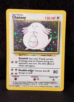 Pokemon TCG Chansey Base Set 2 Holo Unlimited Rare Card 3/130 MP/HP - Image 1
