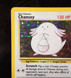 Pokemon TCG Chansey Base Set 2 Holo Unlimited Rare Card 3/130 MP/HP - Image 2
