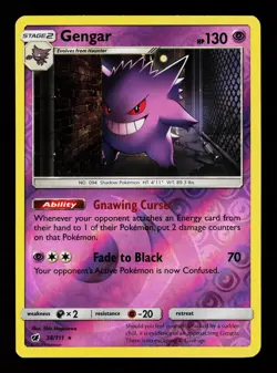 Gengar 38/111 Reverse Holofoil Crimson Invasion Pokemon Card -B8 - Image 1