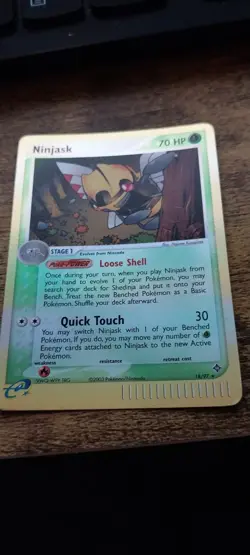 Ninjask Reverse Holo - Ex Dragon set (DR) 18/97 - E-Reader Pokemon TCG - Image 3