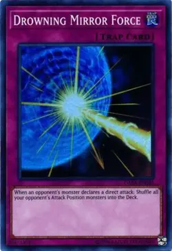 Yugioh! LP Drowning Mirror Force - DASA-EN045 - Super Rare - Unlimited Lightly P - Image 1