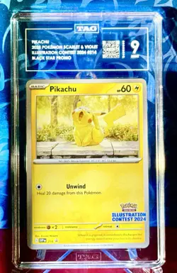 Pokemon Pikachu Scarlet & Violet Illustration Contest 2024 Promo 214 TAG 9 - Image 1