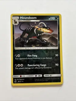 Houndoom 59/111 Rev Reverse Holo Crimson Invasion Sun & Moon SM Pokemon NM - Image 1