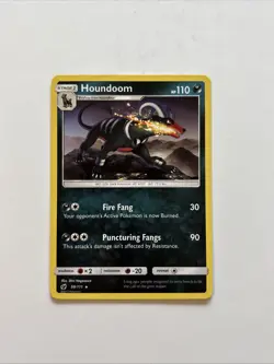 Houndoom 59/111 Crimson Invasion Sun & Moon SM Pokemon NM - Image 1