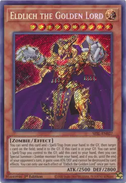 Yugioh! LP Eldlich the Golden Lord - SESL-EN027 - Secret Rare - 1st Edition Ligh - Image 1