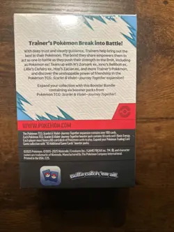 Pokemon TCG Scarlet and Violet Journey Together Booster Bundle New and Sealed - Image 2