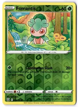 Fomantis 014/163 Reverse Holo Pokemon SWSH05: Battle Styles NM - Image 1
