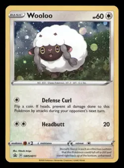 Wooloo SWSH011 Holo Promo Sword & Shield Promo Pokemon TCG NM - Image 1