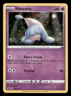 Hatenna SWSH040 Holo Promo Sword & Shield Promo Pokemon TCG NM - Image 1