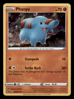 Phanpy SWSH117 Holo Promo Sword & Shield Promo Pokemon TCG NM - Image 1