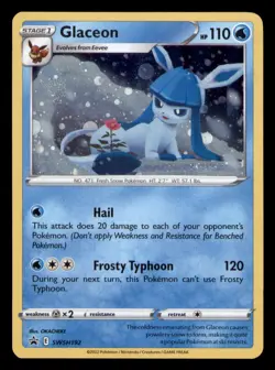Glaceon SWSH192 Holo Promo Sword & Shield Promo Pokemon TCG NM - Image 1