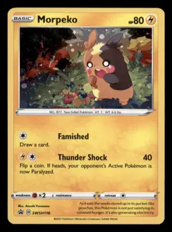 Morpeko SWSH116 Holo Promo Sword & Shield Promo Pokemon TCG NM - Image 1
