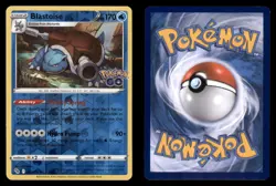 Blastoise 017/078 Holo Rare Pokemon GO Pokemon TCG Reverse Holo NM - Image 3