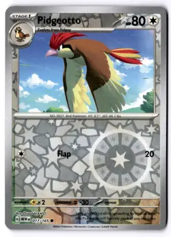 Pidgeotto 017/165 Reverse Holo Pokemon SV: Scarlet & Violet 151 NM - Image 1