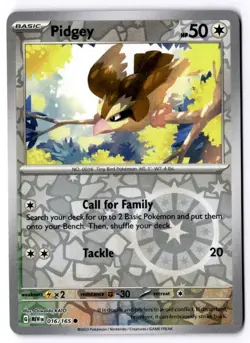 Pidgey 016/165 Reverse Holo Pokemon SV: Scarlet & Violet 151 NM - Image 1