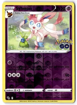 Sylveon 035/078 Reverse Holo Pokemon Pokemon GO NM - Image 1