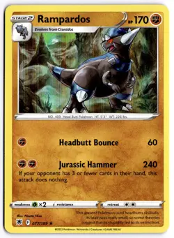 Rampardos 077/189 Holo Pokemon SWSH10: Astral Radiance LP - Image 1